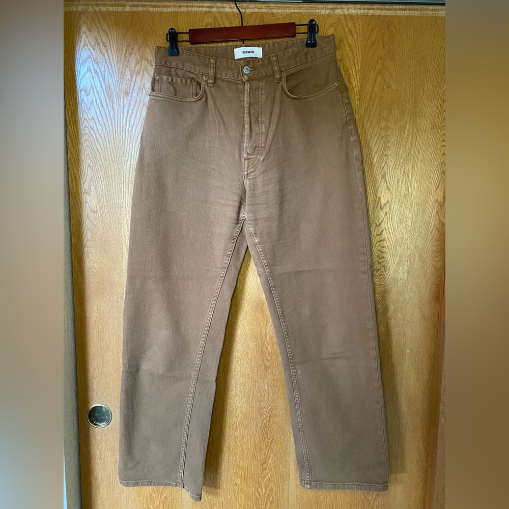 Buck Mason Ridge Twill Rider Jeans | High Rise, Straight Leg | Women’s size 29